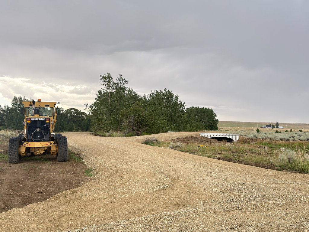 The Road: building the access road at East Bench Overlook near Red Lodge, Montana