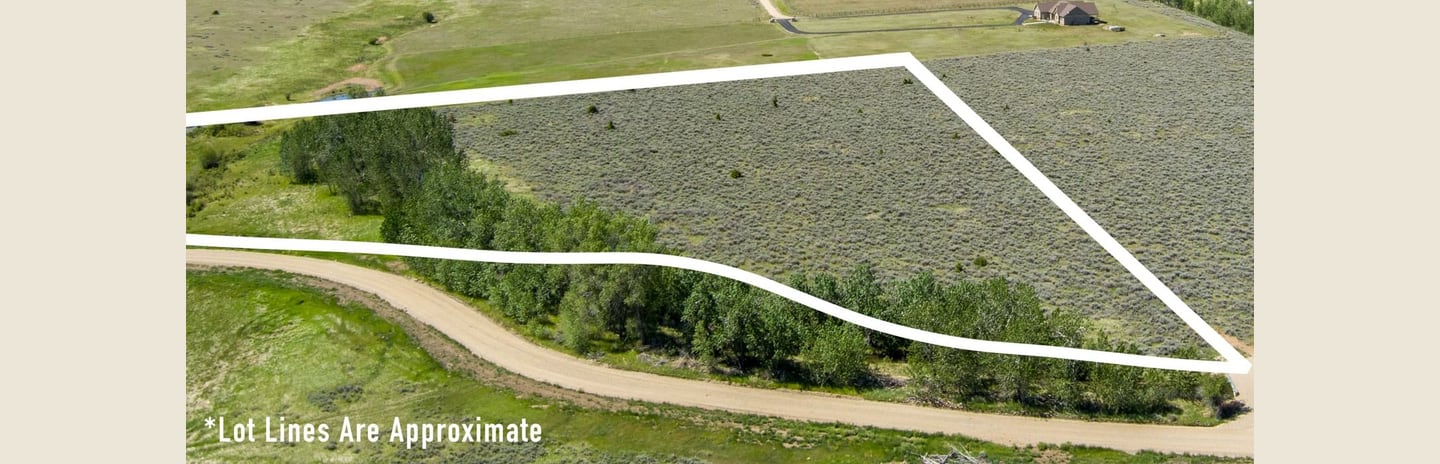 Aerial view of Lot 2 at East Bench Overlook