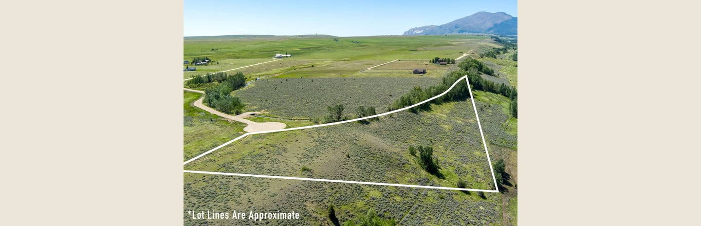 Aerial view of Lot 4 at East Bench Overlook
