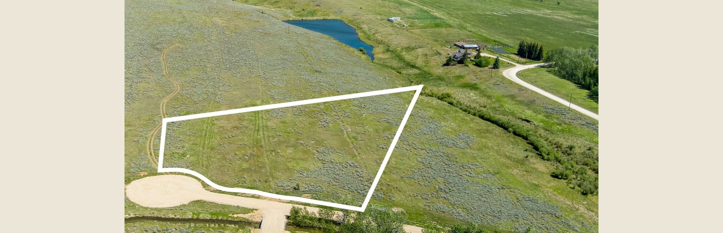 Aerial view of Lot 5 at East Bench Overlook